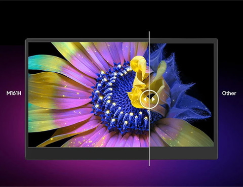 狭額縁で使いやすい16.1型フルHDモバイルモニター「On-Lap M161H