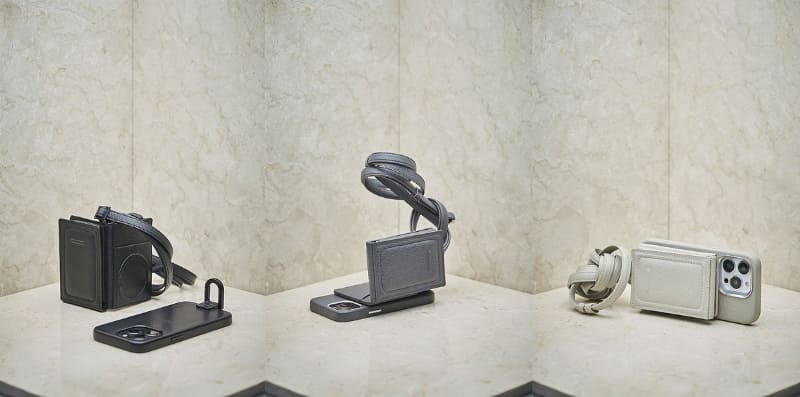 アジャスタブルレザーストラップ + iPhoneケースセット・ウォレット