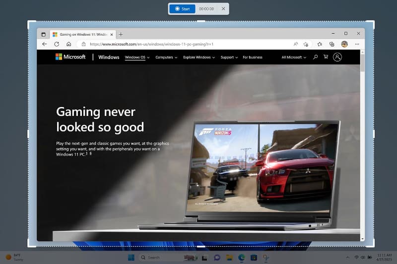 「Snipping Tool」で動画キャプチャも可能に