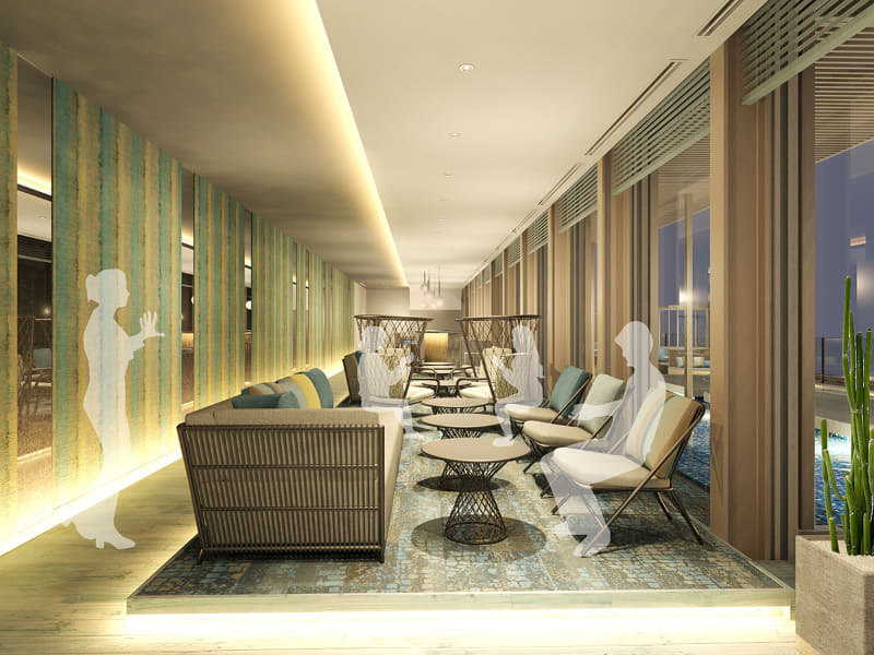 休憩ラウンジ(イメージ)