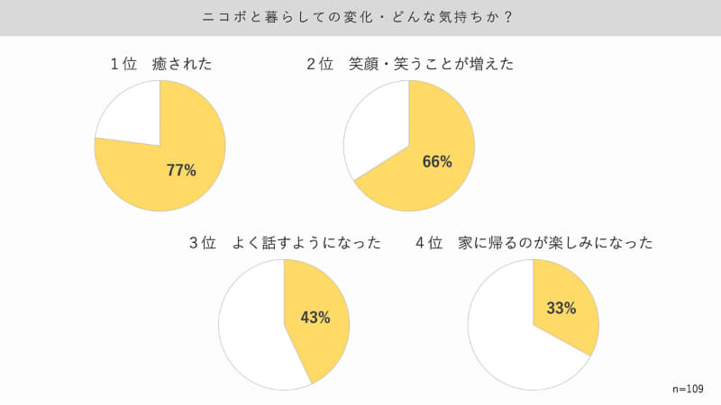 ニコボと暮らしたことによる変化