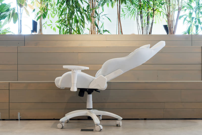 背もたれは最大でここまで倒せる