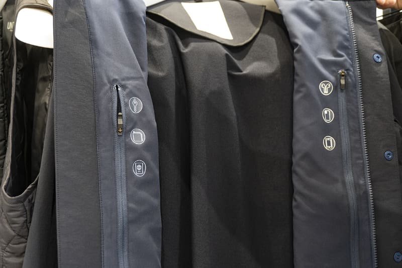 ポケットにプリントしたアイコン