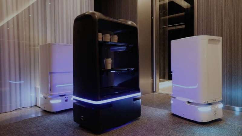 オフィスへの配送の様子