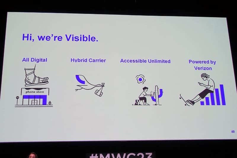 Verizonのサブブランドとも言えるVisible。オンライン専用ブランドで、位置づけはahamoやpovo、LINEMOに近い