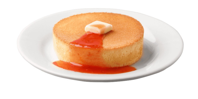 北海道バター ふんわりスフレパンケーキ＜こだわり苺ソース＞シングル