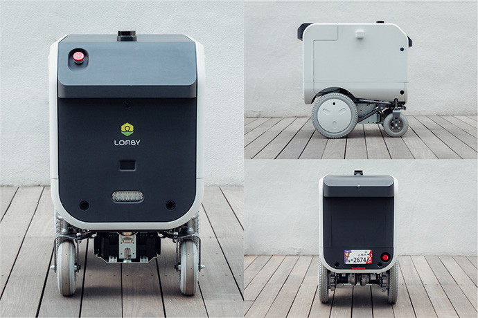 電動車いすの台車を用いた自動配送ロボットの試作車「LM-R1」