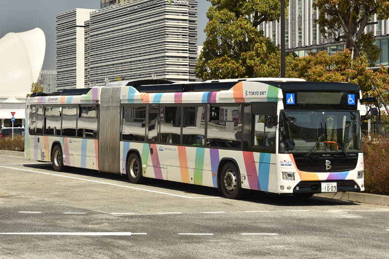 東京BRTで使用される連接車