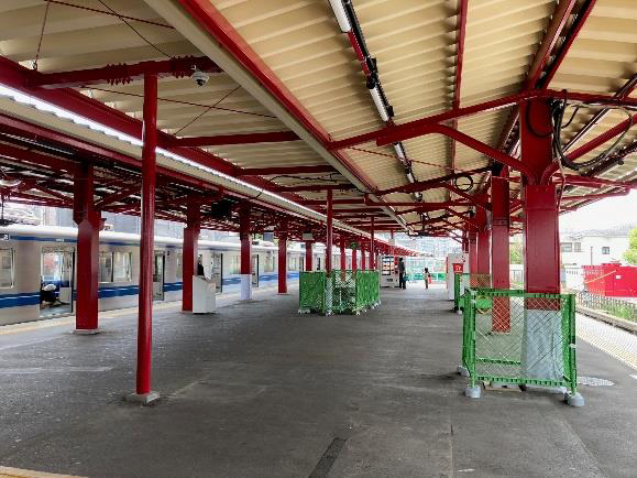 駅構内(工事中)