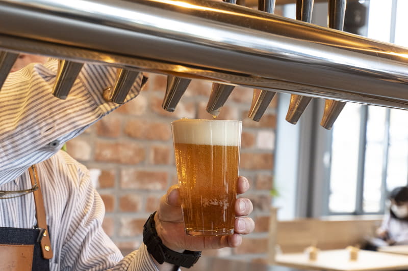 横浜の地ビールを提供