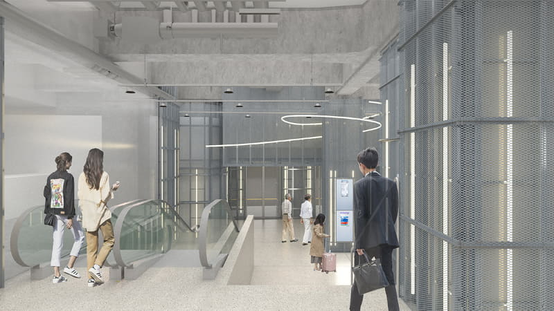 地下1階。コンセプト：Convenience & Department Store。デザイン：元木大輔氏