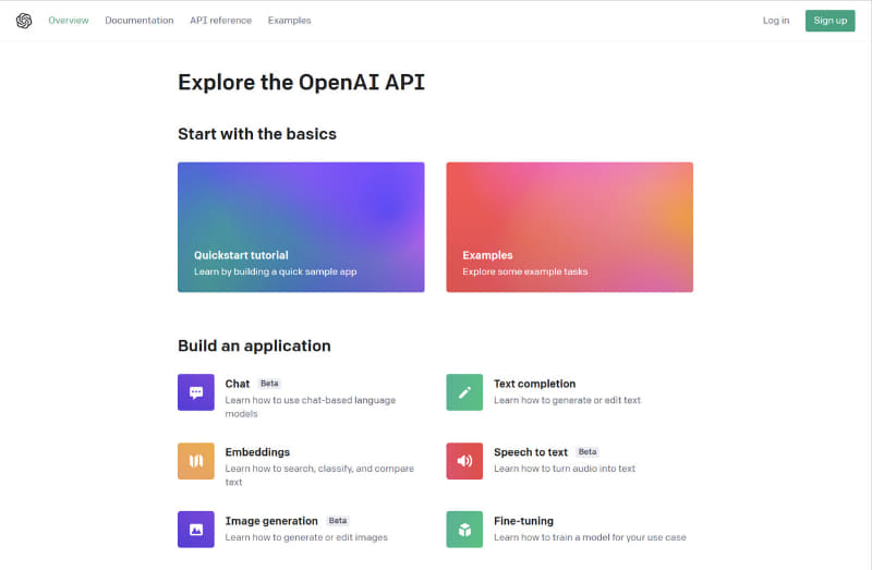 OpenAI APIのWebサイトにアクセスし、アカウント登録する