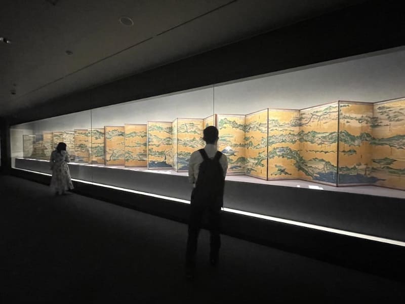 《大日本五道中図屏風(江戸~京都)》東京・三井記念美術館蔵・通期展示