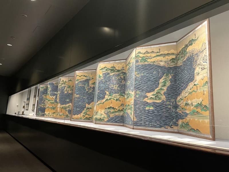 《大日本五道中図屏風(大坂~長崎)》東京・三井記念美術館蔵・通期展示