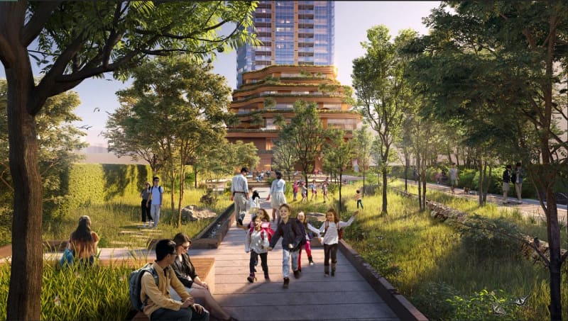 ビオトープ(JR東日本提供)