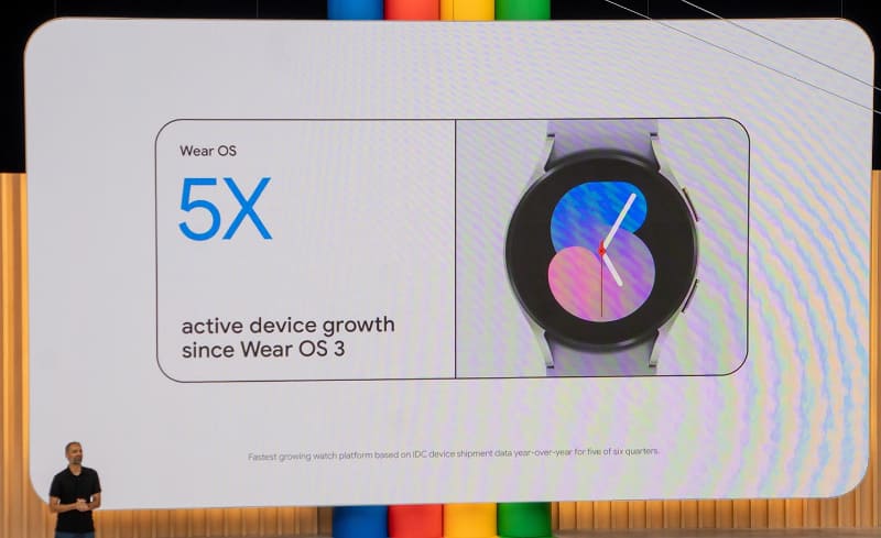 Wear OS 3ベースのスマートウォッチは、ローンチ以降5倍の量に増えた、とアピール