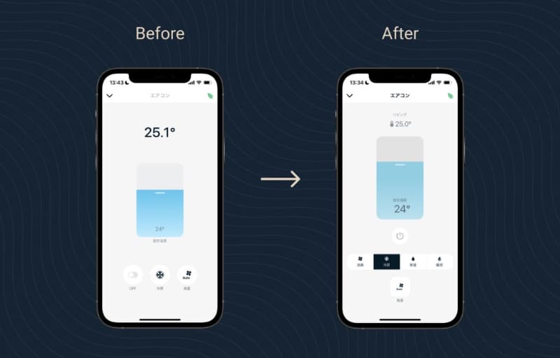 モード切替が容易に