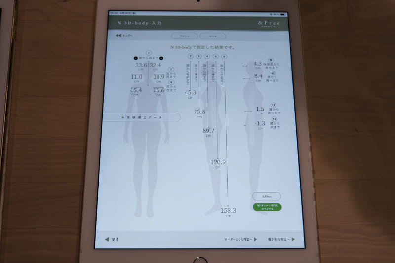 N 3D-bodyから移行したデータ