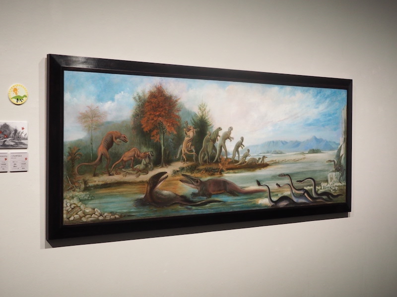 ベンジャミン・ウォーターハウス・ホーキンズ《白亜紀の生き物一 ニュージャージー》1877年/プリンストン大学地球科学部、ギョー・ホール