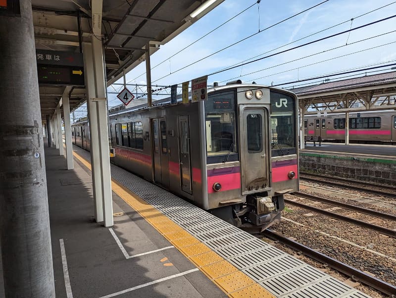 今回Suica対応エリア(青森、秋田)に含まれた奥羽本線の車両