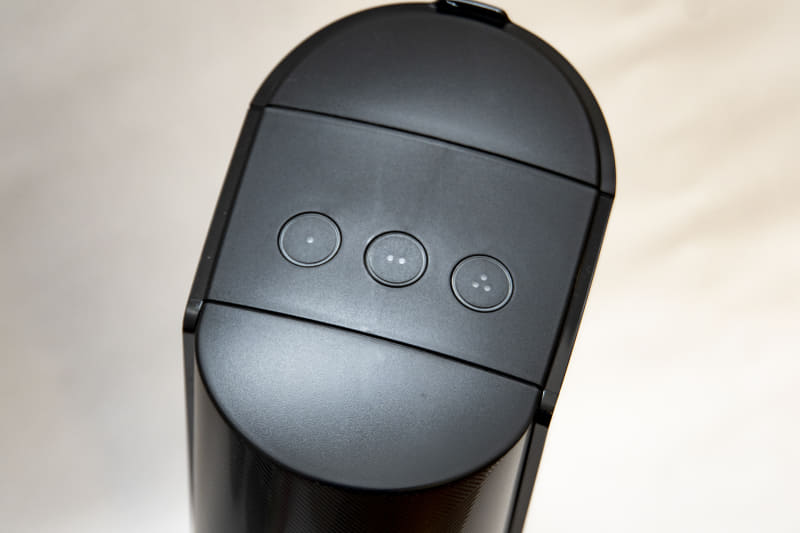 本体上部のボタン