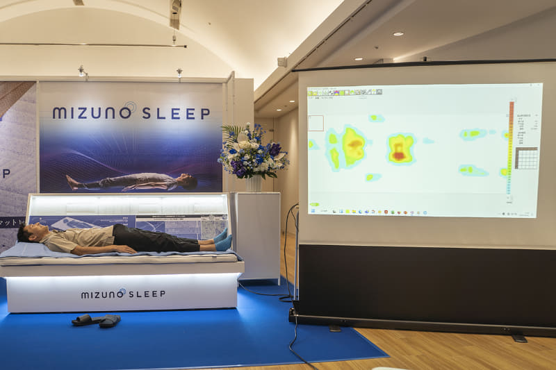 測定している様子