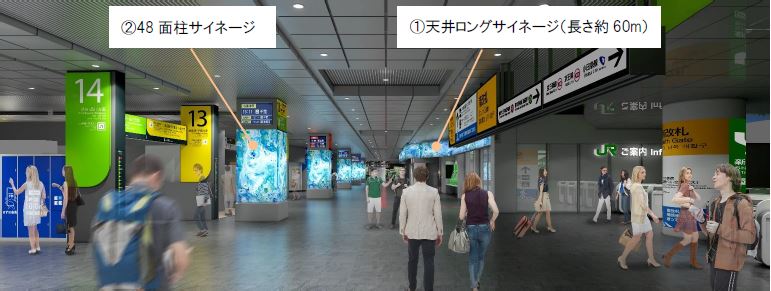 新宿駅南改札内 完成イメージ