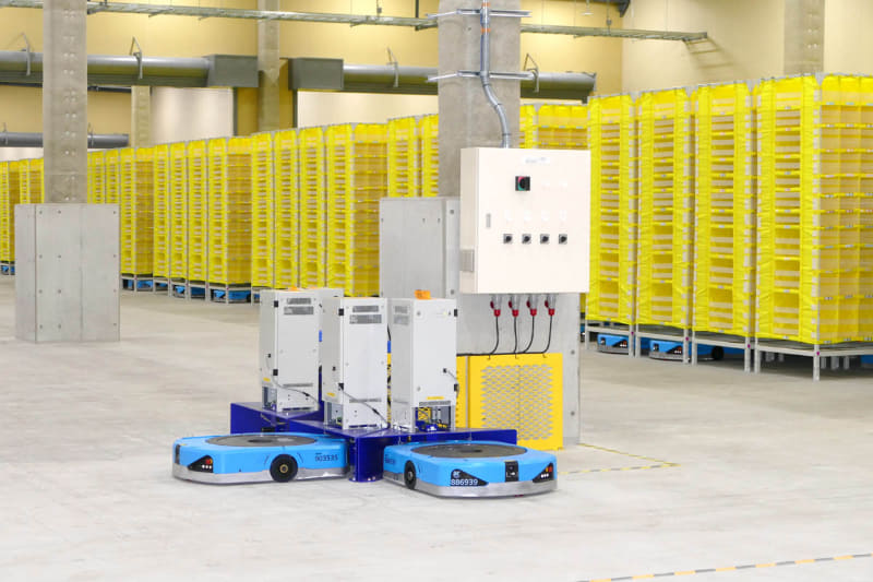 Driveの充電ステーション。1つの充電ロケーションで4台が充電可能