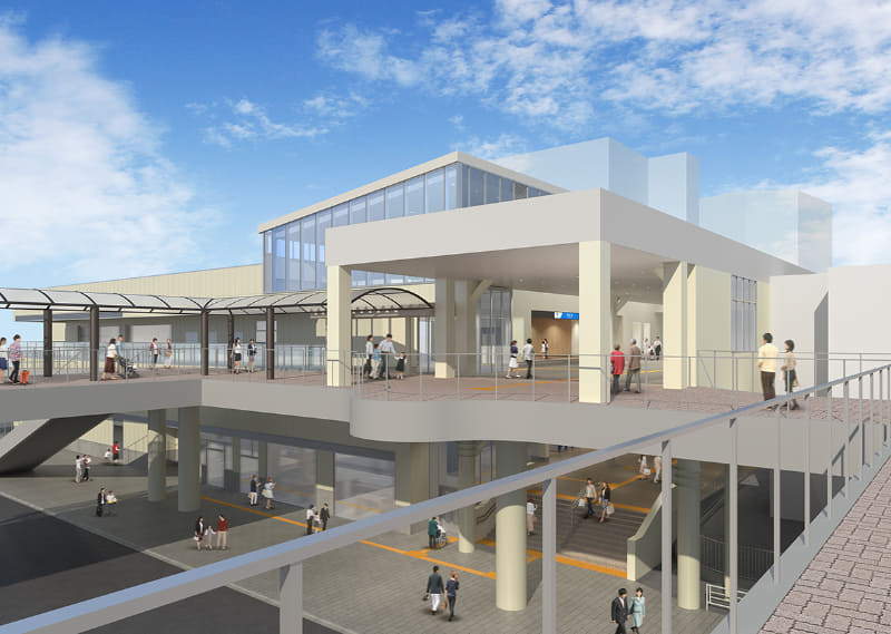 自由通路階(南口から望む)