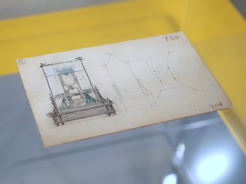 アントニ・ガウディ《クメーリャ革手袋店ショーケース、パリ万国博覧会のためのスケッチ》1878年・レウス市博物館