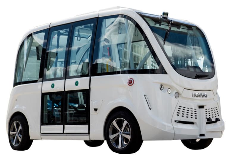 6月30日からの実証で使用される自動運転EVバス「ARMA」
