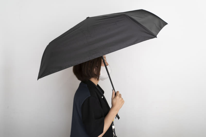 U-DAYを開いたところ。親骨は5本で直径は88cm
