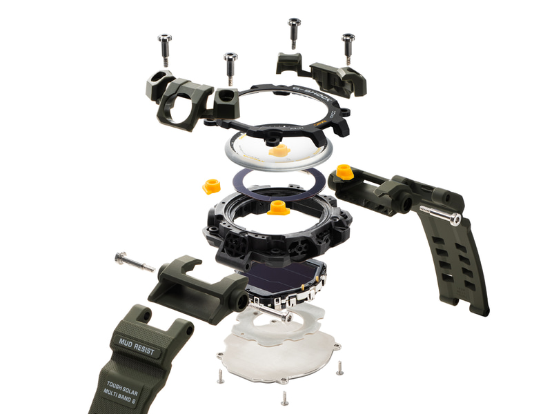 ベゼルの構造。ケース側も新たにカーボンコアガード構造も採用する