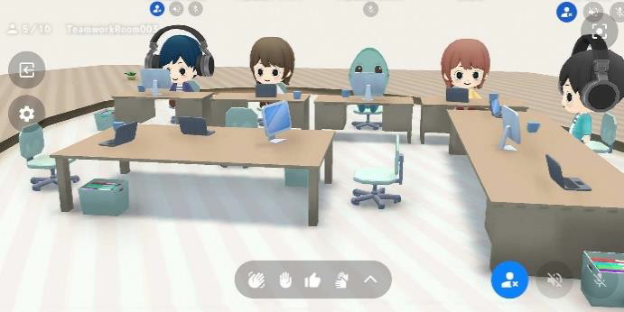 オフィス風のルーム