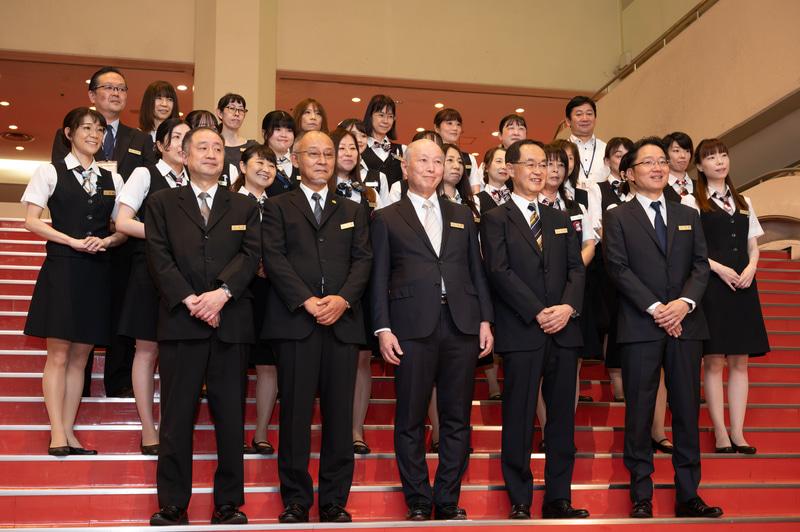 中野サンプラザの従業員が集合