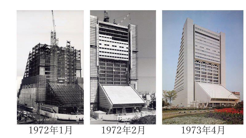 建設時の中野サンプラザ