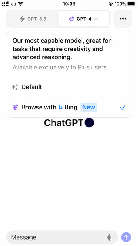 iOSアプリでも「Browse with Bing」が利用可能