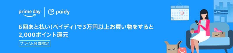あと払いサービス「ペイディ」の6回あと払い