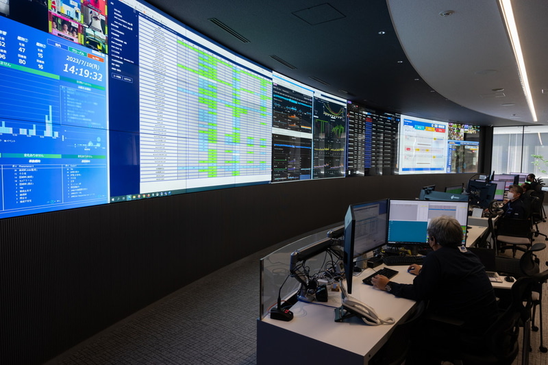 ネットワークセンターの監視室