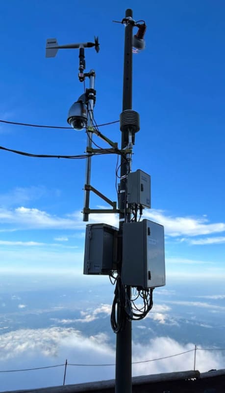 ネットワークカメラと観測機器