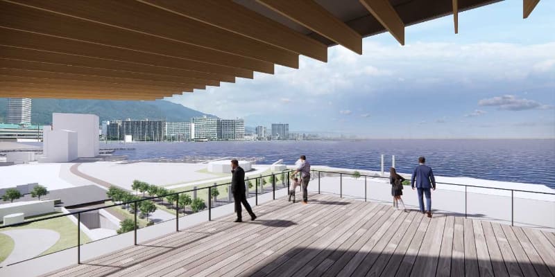 ファザードの軒下空間イメージ