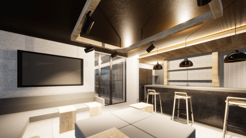 ラウンジ完成予想 CG