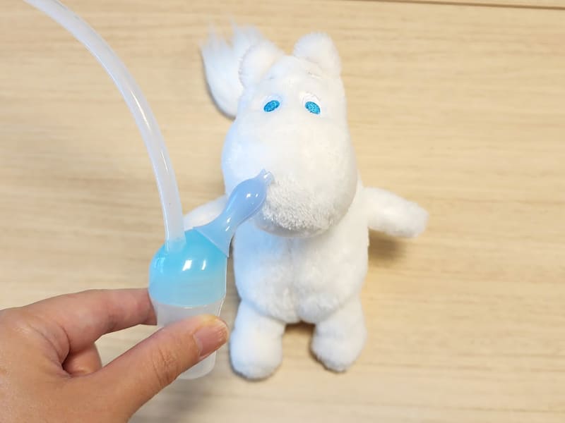 子供で写真を撮るのが難しかったので代理のムーミンです