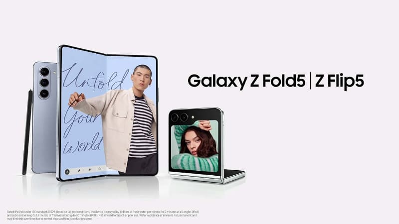 サムスンは「Galaxy Z Fold5」と「Galaxy Z Flip5」を発表