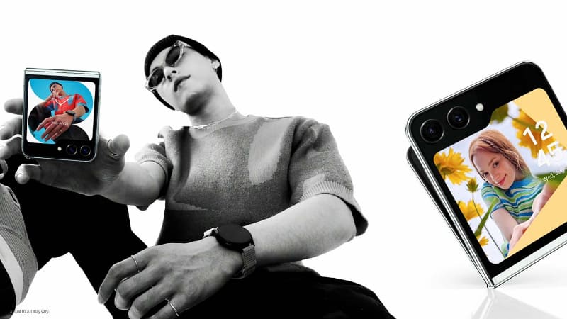 Unpackedで流れた動画より。Flip5はかなりカジュアルな方向性をアピールしている