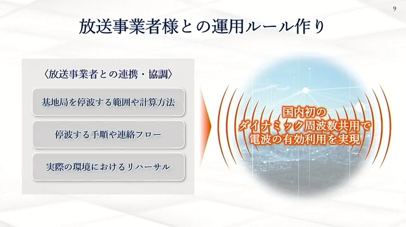 放送事業者と連携して開発