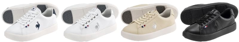 左からホワイトネイビー、ホワイトシルバー、ベージュ、ブラック