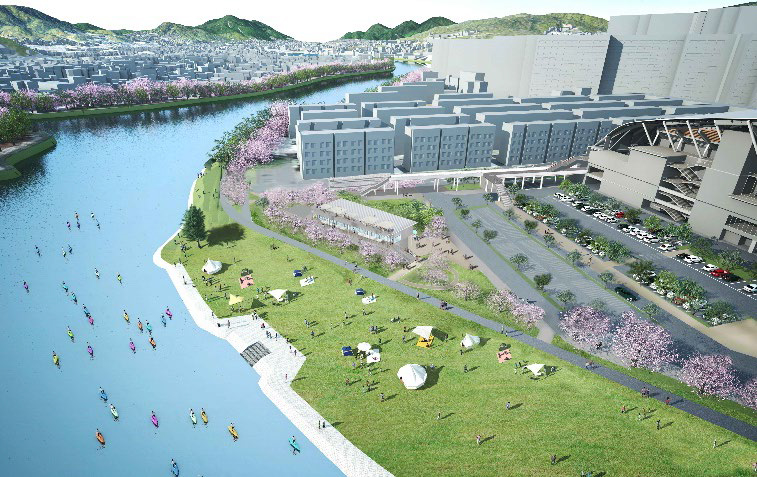 西側広場エリアの周辺イメージ