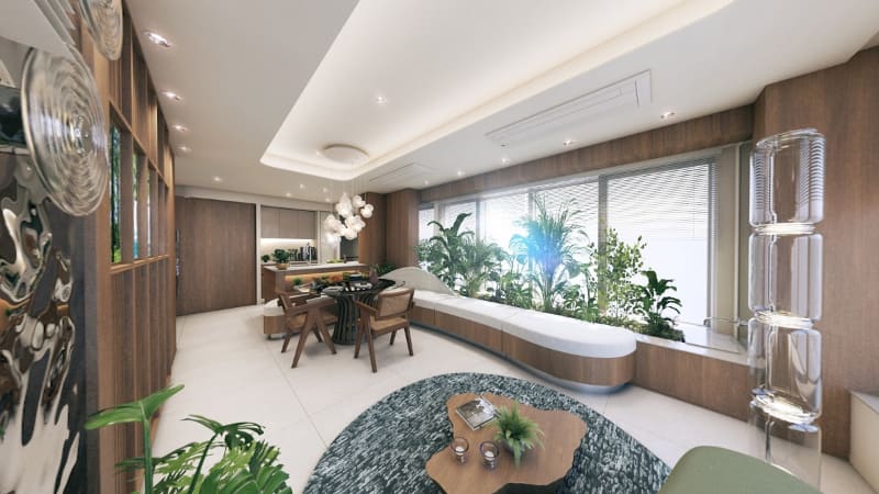 バイオフィリックデザインプラン 完成予想イメージ