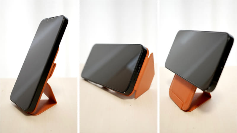 3種類の置き方に対応。左から、タテ、ヨコ、フローティング